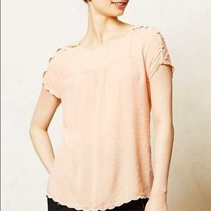 Maeve Anthropologie Swiss Dot Blouse